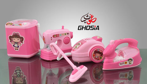 Mini Household Appliances Toys Set for Kids Cute Princess Barbie Theme Dream House Appliances