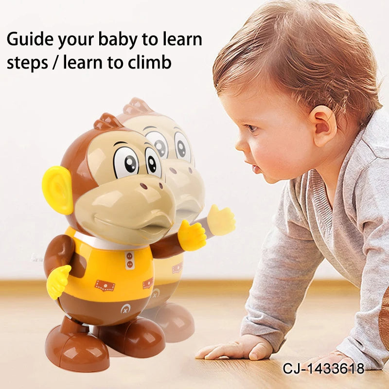 Kid Toy Dancing Swinging Cartoon Monkey Light Music Robot Children Entertainment - Ghosia Mall's