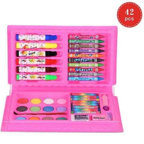 Art Painting Supplies Set For Kids 42 Pcs Art Kit Set Hand portable Child Surprise Gift Painting Set