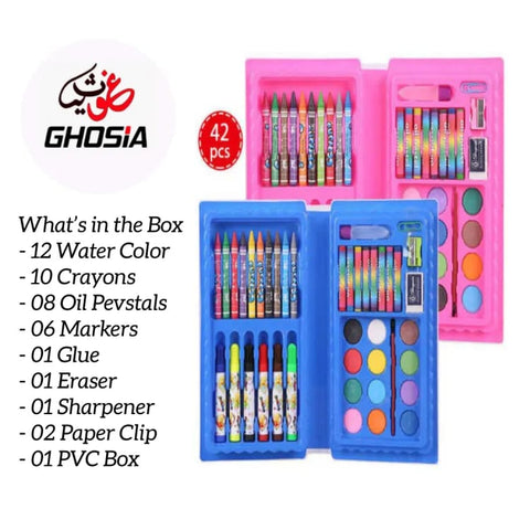 Art Painting Supplies Set For Kids 42 Pcs Art Kit Set Hand portable Child Surprise Gift Painting Set