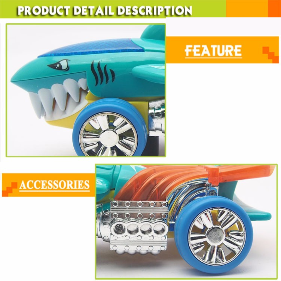 Shark Raid Car For Kids With Bump & Go feature, Lighting And Sounds