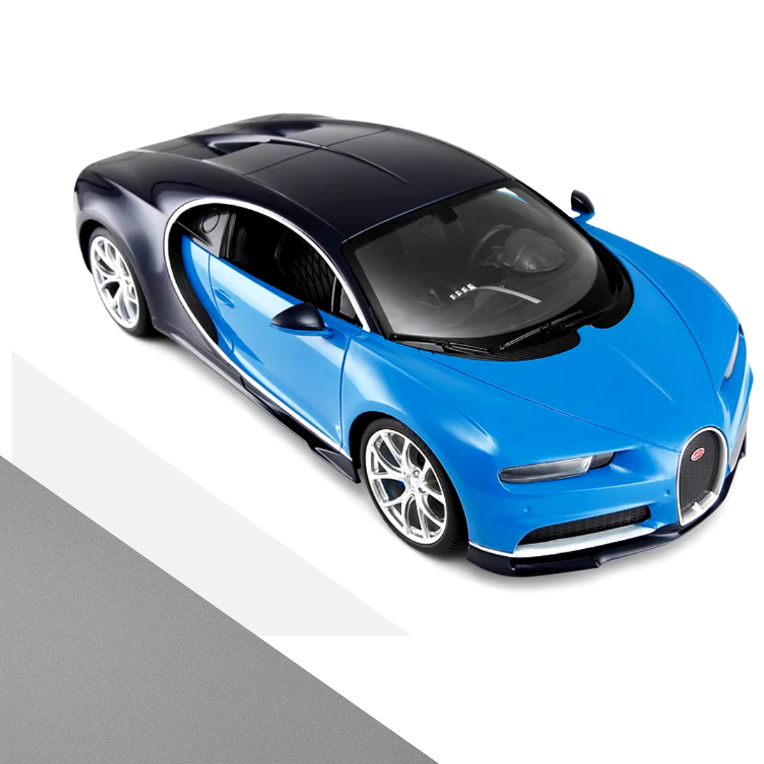 Remote Control Die cast Bugatti Sports Car | 1:22 Scal Battery Operated Wireless Blue Sports Car