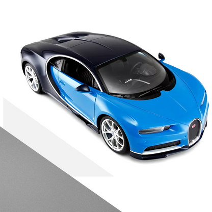 Remote Control Die cast Bugatti Sports Car | 1:22 Scal Battery Operated Wireless Blue Sports Car