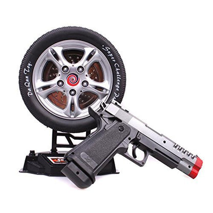 Wheel Shooting Game Laser Target Infrared Gun Toy with Music and Lights, Shooting Game for Kids