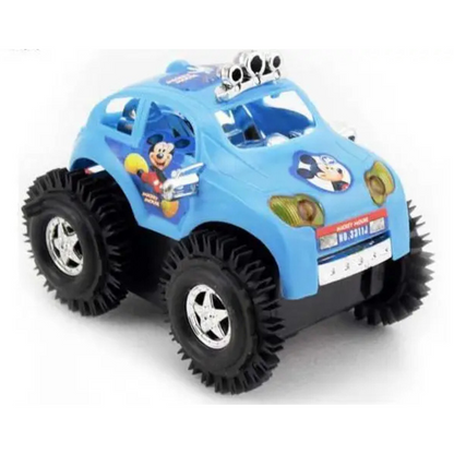 Disney Themed Musical Toy Car for Kids – 360° Flip Stunt & Flashing Lights – Perfect Gift for Toddlers