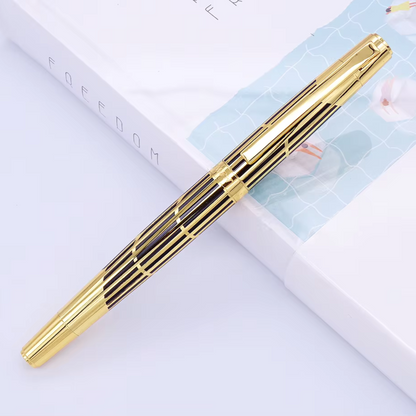 DIKAWEN Metal Branded Fountain Pen Luxury Style Fine Nib Writing Fountain Pen - Ghosia Mall's