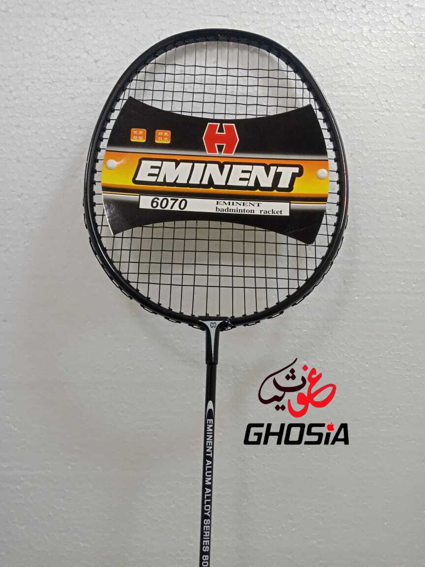 Eminent Badminton Rackets PRO-6070, All Black For Kids,Adults and Amateur players