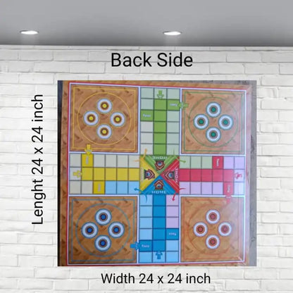 2 Sided Special Wooden Ludo for Six Players - Ghosia Sports - Ghosia Mall's