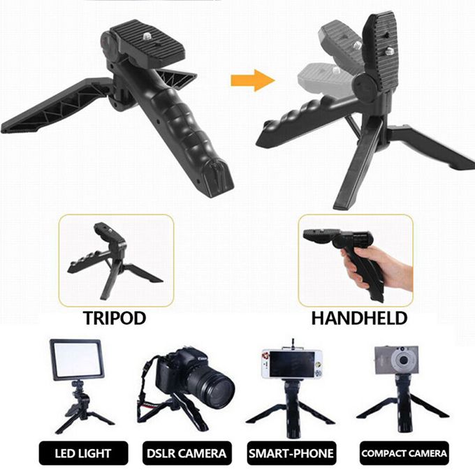Video-Making Kit With Microphone/Tripod/Spotlight/Universal Mobile Holder/Remote Controller Shutter For Video Making, Selfies, Live Broadcast, Recording - 2449