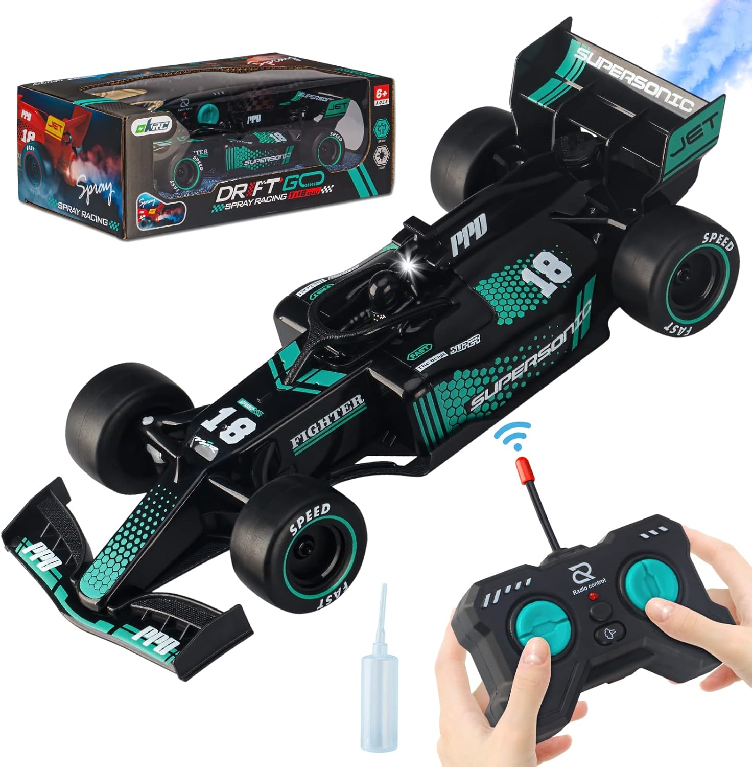 Drift spray Formula Model 1:18 Scale High-Speed Rechargeable & Remote Control Racing Car - Ghosia Mall's