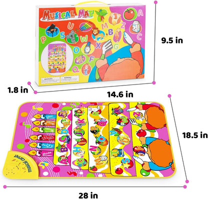 Learning English Mat Educational Toy Learning Musical Mat Battery Operated Musical English Carpet