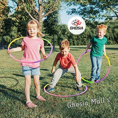 Colorful Hula Hoop Ring Exercise and Fitness Collapsible Adjustable for Kids and Adults