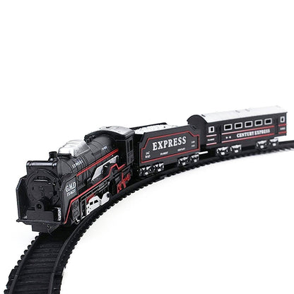 Battery Operated Simulation Electric Train & Train Set with Bright Headlight Wide Track Railway Set