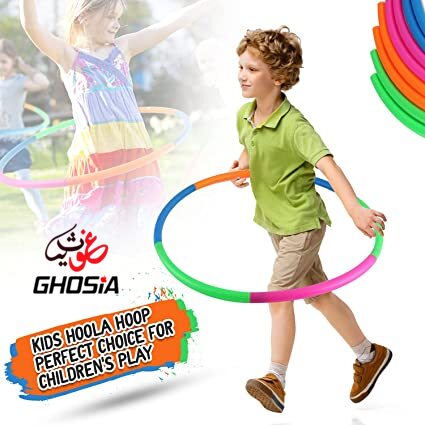 Colorful Hula Hoop Ring Exercise and Fitness Collapsible Adjustable for Kids and Adults