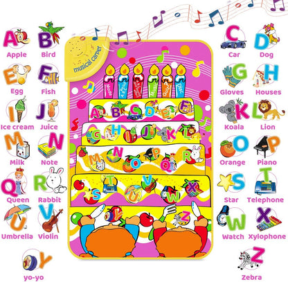 Learning English Mat Educational Toy Learning Musical Mat Battery Operated Musical English Carpet