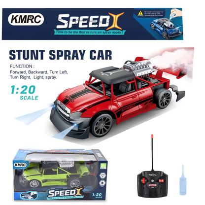 Drift Spray Type RC Car 1:18 Scale High-Speed Rechargeable & Remote Control Racing Car