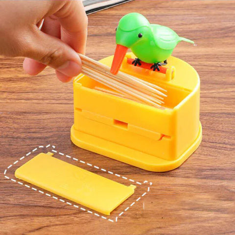 BIRD toothpick holder Toothpick Dispenser Bird toothpick box Automatic telescopic toothpick dispenser push-type toothpick bird dispenser