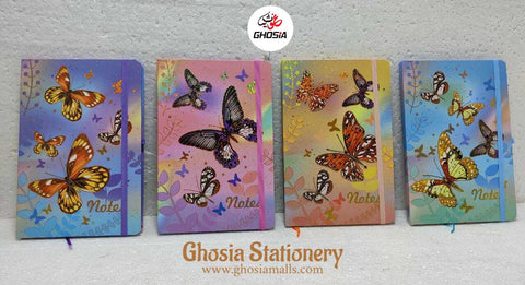 Colorful Butterfly Glitter Cover Diary For Girls Glitter Cover Travel Journal A5 Lined Paper Diary