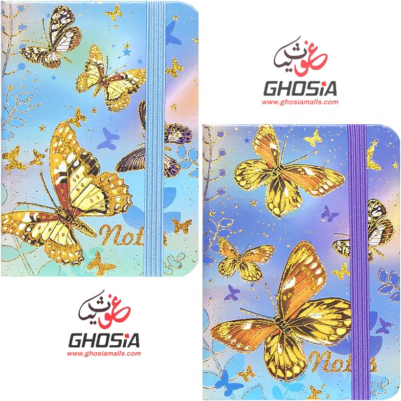 Colorful Butterfly Glitter Cover Diary For Girls Glitter Cover Travel Journal A5 Lined Paper Diary