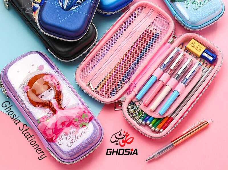 Stationary Organizer Pouch Large Capacity Bag Waterproof Hard 3D Cartoon Case - Ghosia Mall's