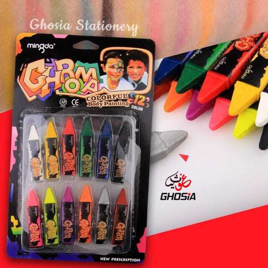 12 Colors Body Paint Crayons Art Painting Pencils Makeup Kids Face Paint