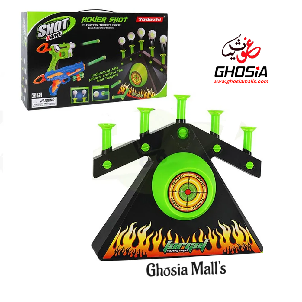 Action Shooting Game Glow in the Dark Floating Ball Hover Shoot Game Set for Kids | Exciting Shooting Action Toy! - Ghosia Mall's