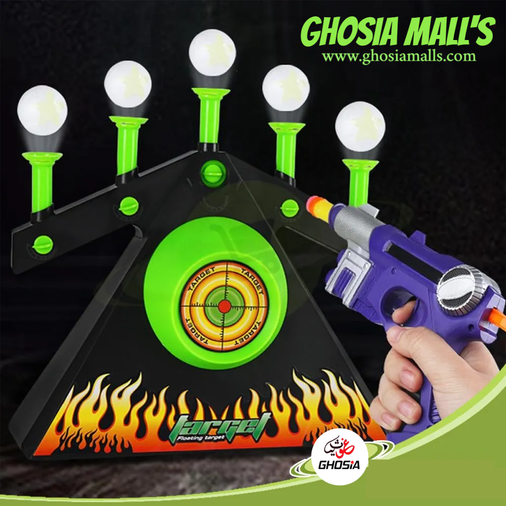 Action Shooting Game Glow in the Dark Floating Ball Hover Shoot Game Set for Kids | Exciting Shooting Action Toy! - Ghosia Mall's