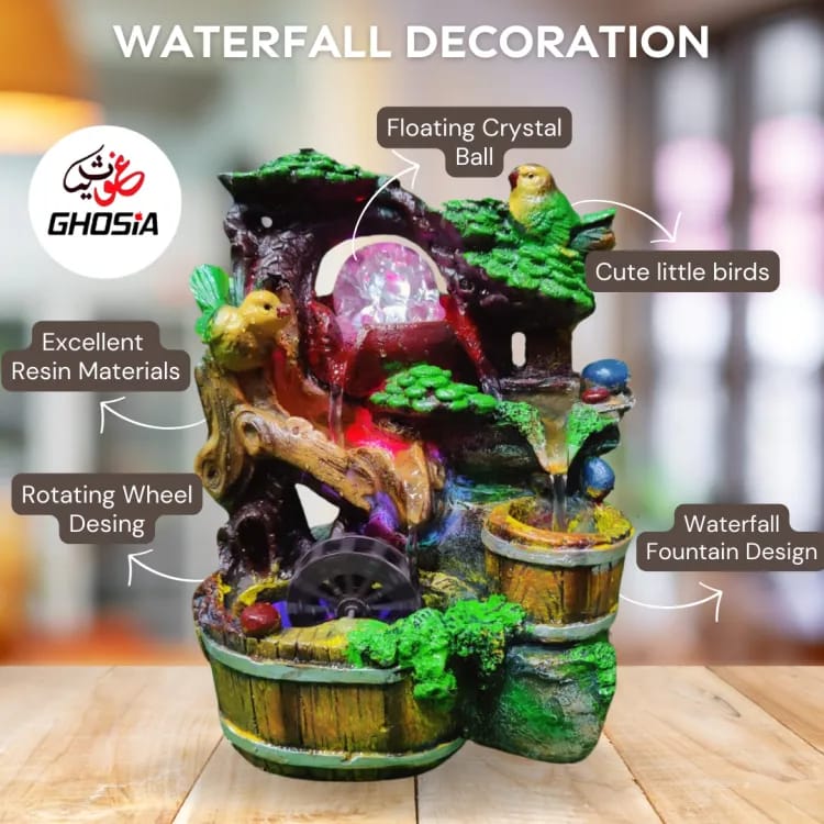 Waterfall Fountain Decoration Tabletop Decoration Masterpiece Indoor Abshar