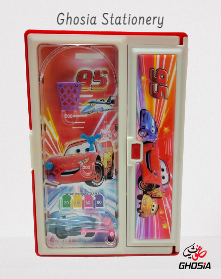 Kids Favorite Cartoon Characters Geometry Box With Game And Writing & Drawing White Board