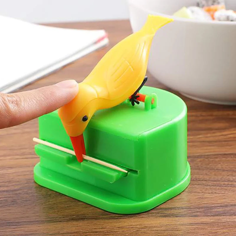 BIRD toothpick holder Toothpick Dispenser Bird toothpick box Automatic telescopic toothpick dispenser push-type toothpick bird dispenser