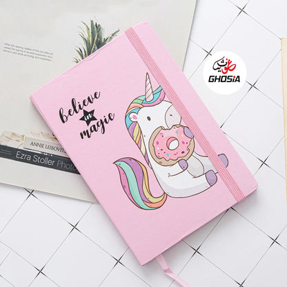 Unicorn Theme Journal Notebook Cute Kawaii Unicorn Printing Notebook Cartoon Diary Planner Notepad for Kids