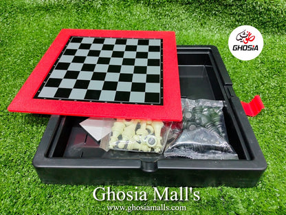 Chess Board Game with Storage Compartment I Best Classic Board Game Set for Kids, Adults, Family & Friends I Portable Educational Travel Chess