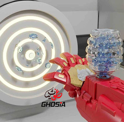 Ghosia Mall's Hand Shooter Rechargeable Iron Man Gel Blaster Hand Launcher with Soft Water Bullets