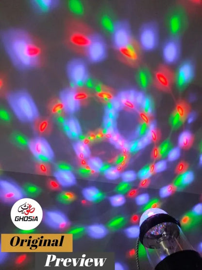 Portable LED Disco Light – Multifunctional RGB Party Lamp with Rotating Effects. 2978