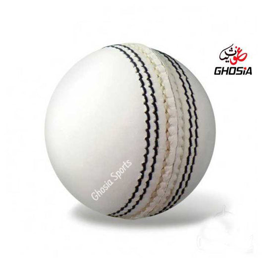 Cricket Practice Hard Ball-Hand Stitched Hard Ball, Practice Ball For Cricket Players White Color - Ghosia Mall's