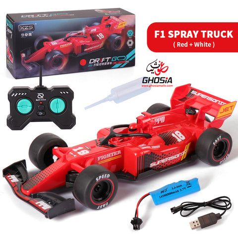 Drift spray Formula Model 1:18 Scale High-Speed Rechargeable & Remote Control Racing Car