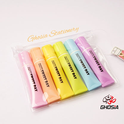 Toothpaste Styling Highlighter 6 color Set Mini Sweet Day 6PCS/SET Highlighters Key Children's Marker Color Graffiti Pen