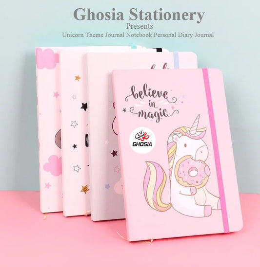 Unicorn Theme Journal Notebook Cute Kawaii Unicorn Printing Notebook Cartoon Diary Planner Notepad for Kids