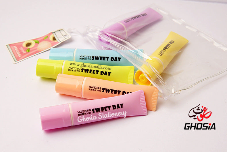 Toothpaste Styling Highlighter 6 color Set Mini Sweet Day 6PCS/SET Highlighters Key Children's Marker Color Graffiti Pen