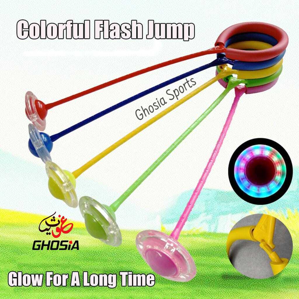 Kids Skipping Rope Ball LED Flashing Colorful Sports Swing Toys- Ghosia Sports Fun Ankle Skipping Ball Games For Kids And Adults