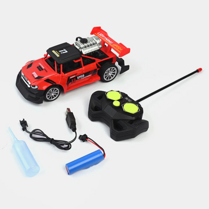 Drift Spray Type RC Car 1:18 Scale High-Speed Rechargeable & Remote Control Racing Car