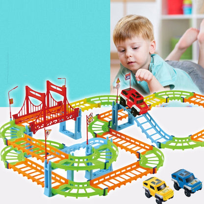 DIY Electric Racing Rail Kids Train Track Model Toy Baby Railway Track Railway Toys Colorful Railway Track For Kids