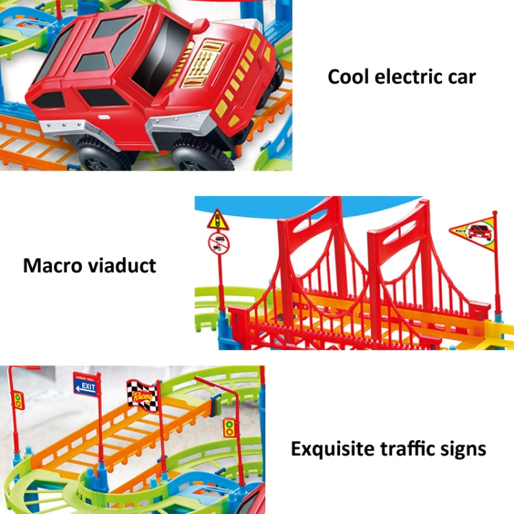 DIY Electric Racing Rail Kids Train Track Model Toy Baby Railway Track Railway Toys Colorful Railway Track For Kids