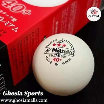 Nittaku 3-Star Premium Quality Table Tennis Ball - ( Pack Of 3 )