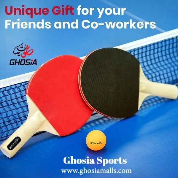 Ghosia Sports Dynamic Table Rackets Pair & 3 Balls Table Tennis Game Set