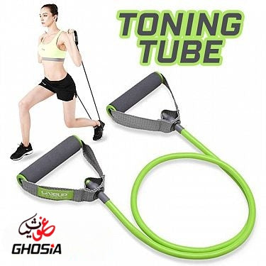 Resistance Rubber Band Toning Tube Medium Latex Fitness Toning Tube