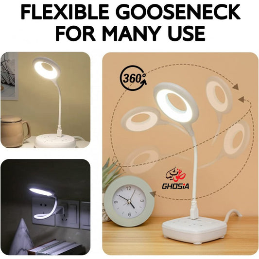 Flexible USB Foldable Light with Voice Activation – Easily Adjust Between Warm and White Lighting Modes for Any Mood or Task. A Stylish, Space-Saving Light Solution for Modern, Hands-Free Convenience. 3266 - Ghosia Mall's