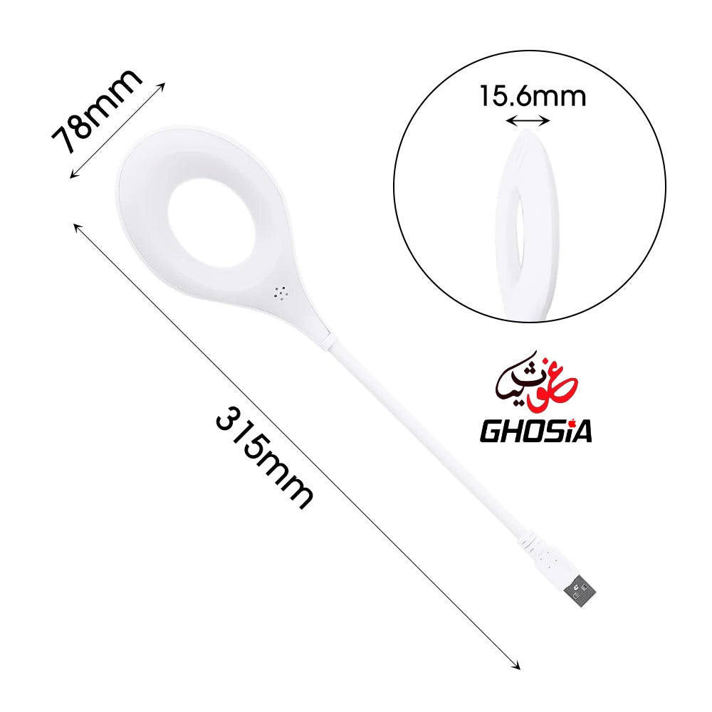 Flexible USB Foldable Light with Voice Activation – Easily Adjust Between Warm and White Lighting Modes for Any Mood or Task. A Stylish, Space-Saving Light Solution for Modern, Hands-Free Convenience. 3266