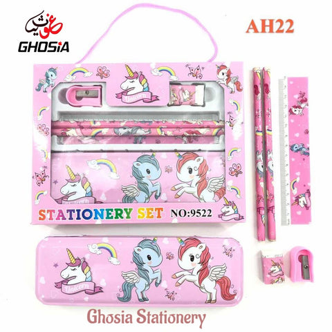 6 Pcs Stationery Gift Set For Boys & Girls Cartoon Characters Stationery Gift Pack For Kids