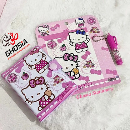 Hello Kitty Edition Small Autograph Diary With Mini Princess Ballpoint Little Themed Stationery Gift